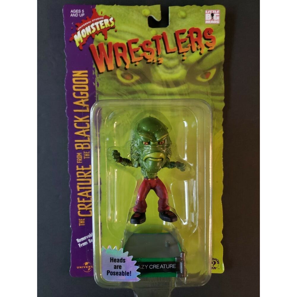 Little Big Heads Monsters Wrestlers Crazy Creature Universal Studios 2000 U159